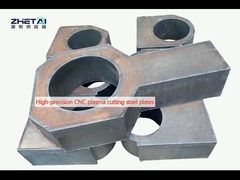 Placas de acero de corte por plasma CNC de alta precisión