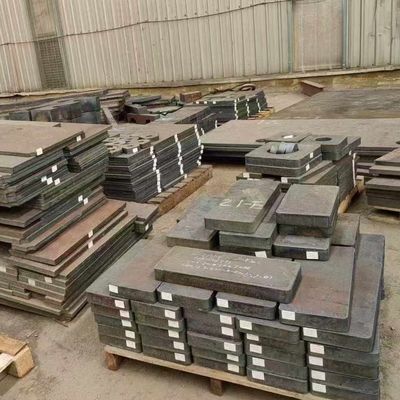 Q235B SS400 A36 Materiales piezas de acero personalizadas 80MM-11800MM longitud