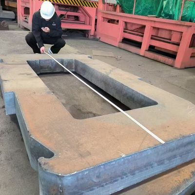 Servicio de corte industrial CNC para el corte a llama de placas de acero gruesas