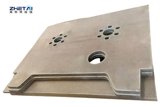 Placa de acero al carbono de metal negro cortada a medida