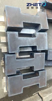 Placas de acero al carbono personalizadas por corte a llama CNC utilizadas en maquinaria pesada